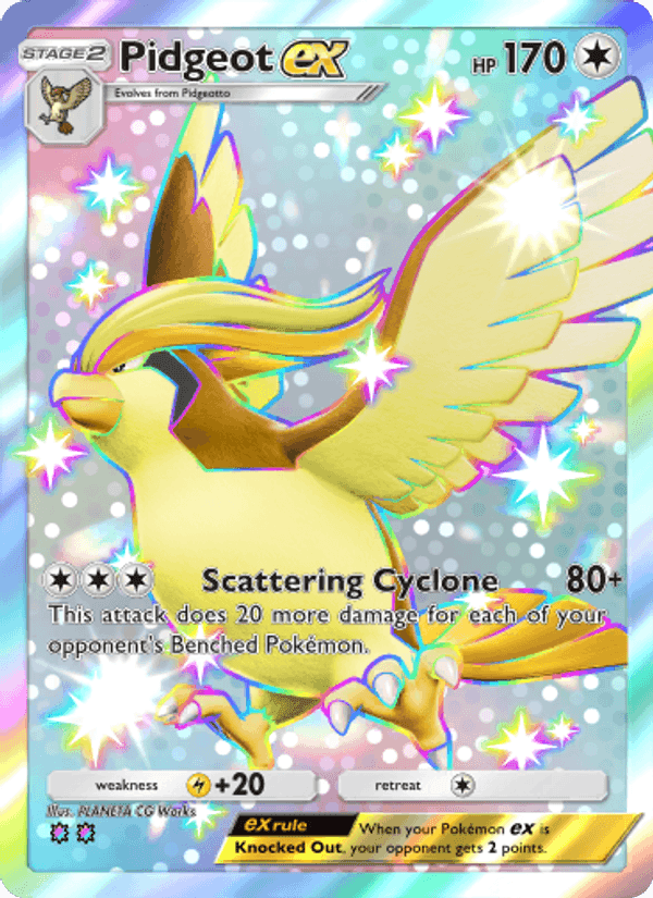 Carta Pokémon Pidgeot ex 102