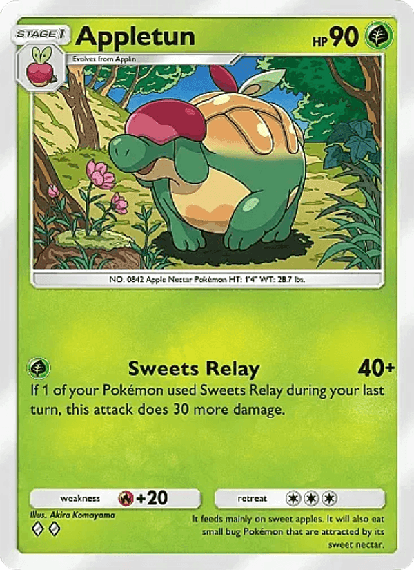 Carta Pokémon Appletun 007