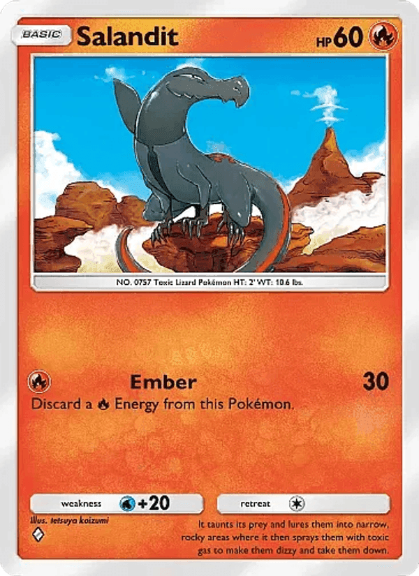 Carta Pokémon Salandit 014