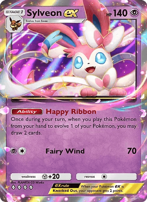 Carta Pokémon Sylveon ex 034