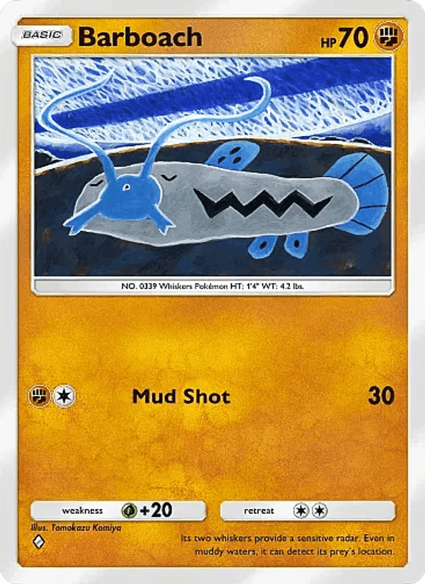 Carta Pokémon Barboach 038