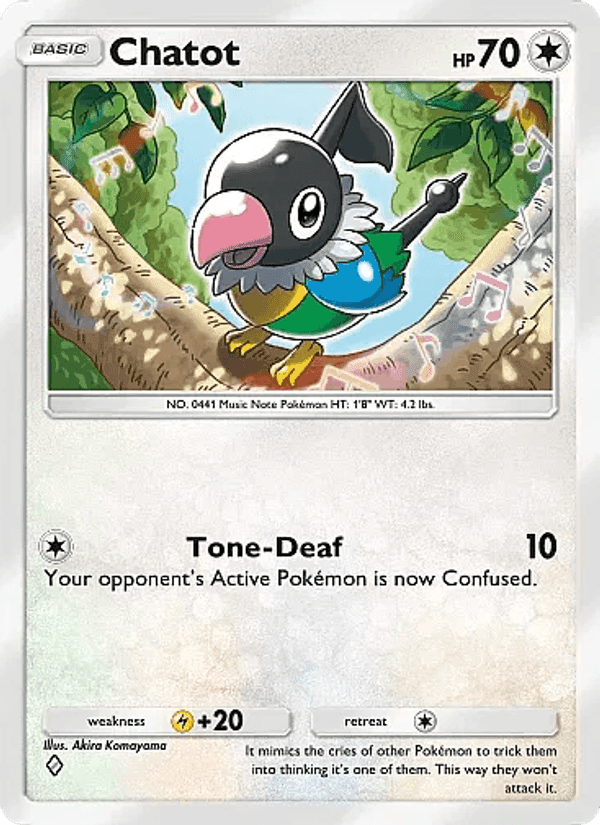 Carta Pokémon Chatot 060