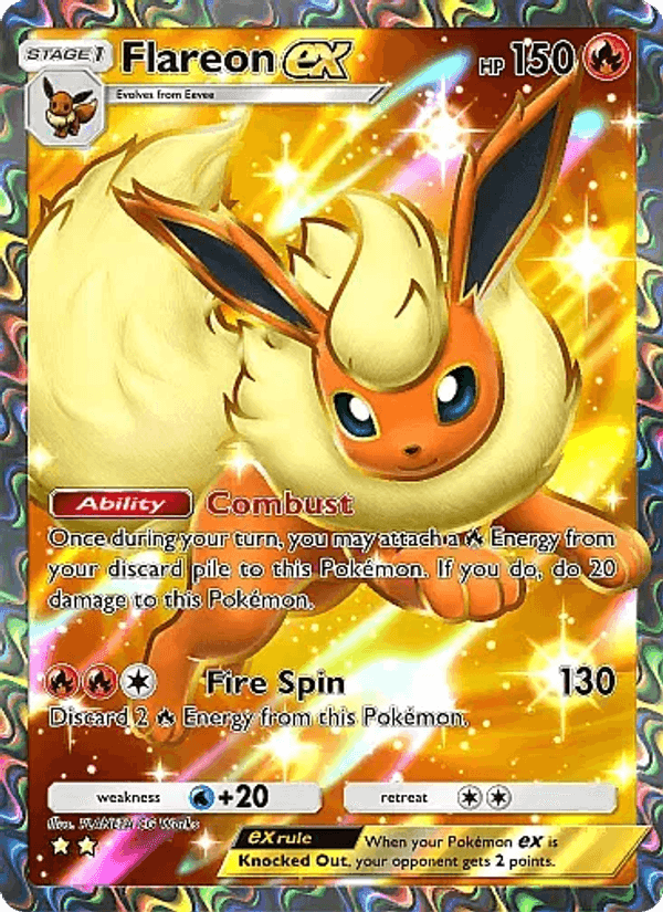 Carta Pokémon Flareon ex 079