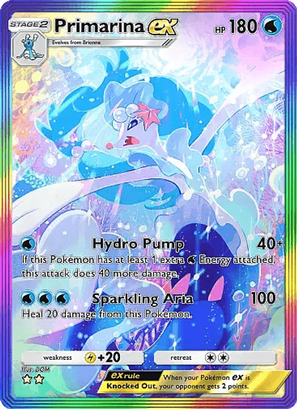 Carta Pokémon Primarina ex 088