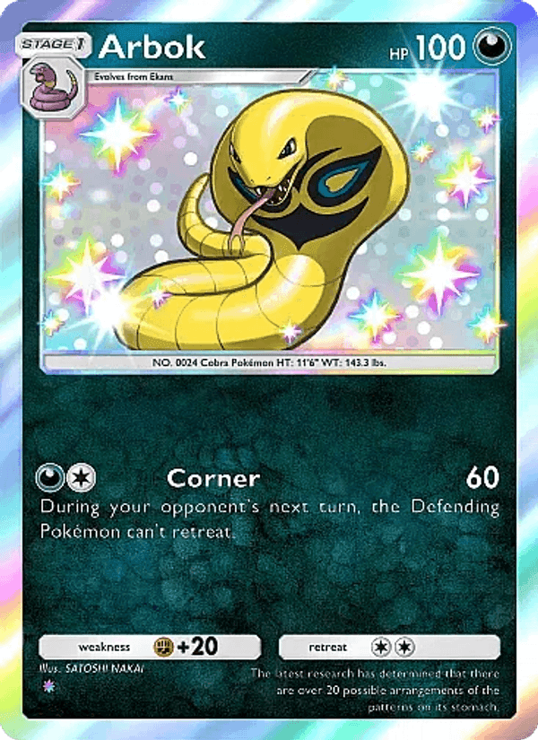 Carta Pokémon Arbok 101
