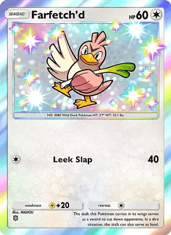 Carta Pokémon Farfetch'd 102
