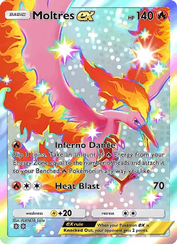 Carta Pokémon Moltres ex 103