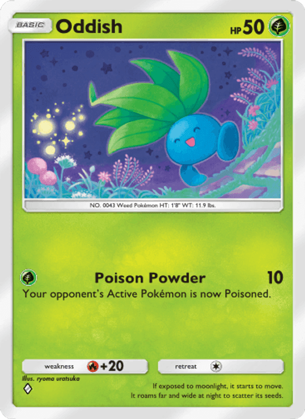 Carta Pokémon Oddish 001