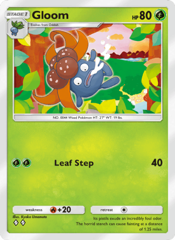 Carta Pokémon Gloom 002