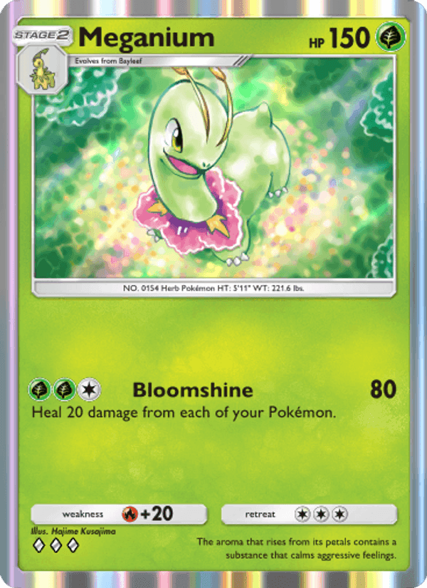 Carta Pokémon Meganium 010
