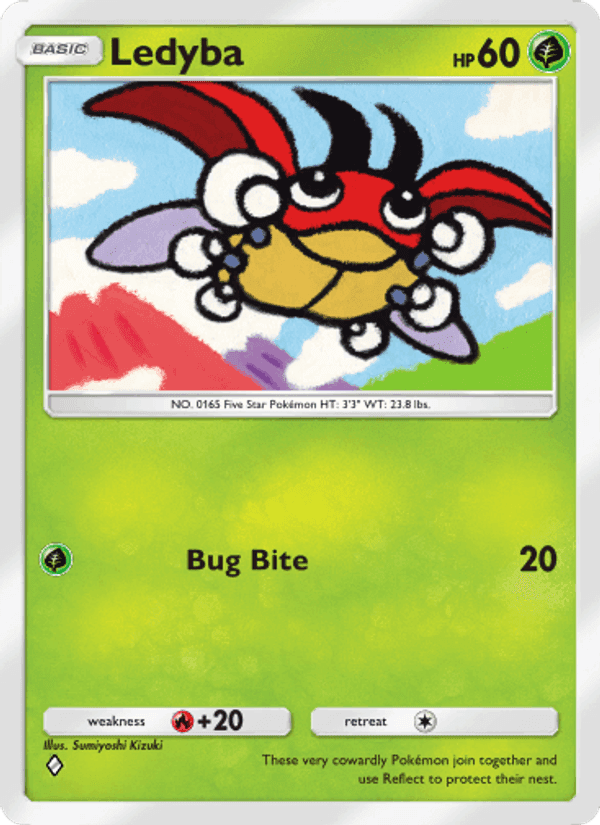 Carta Pokémon Ledyba 011
