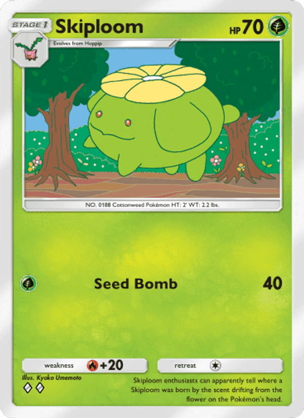 Carta Pokémon Skiploom 014