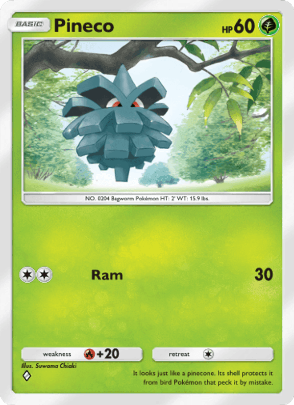 Carta Pokémon Pineco 020