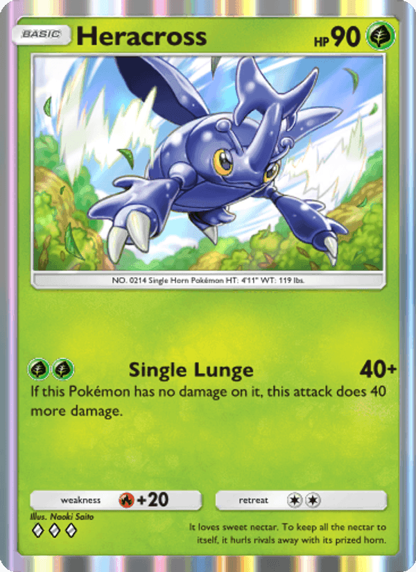 Carta Pokémon Heracross 022