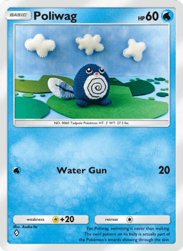 Carta Pokémon Poliwag 038