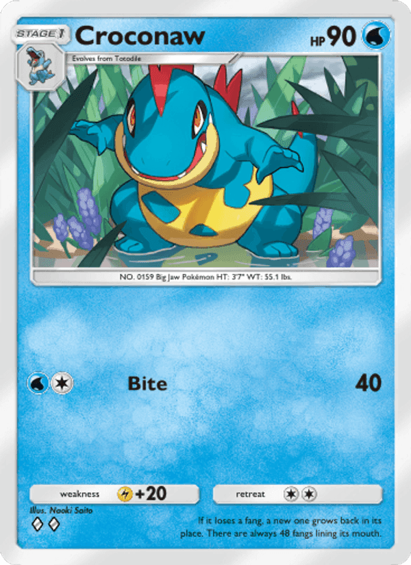 Carta Pokémon Croconaw 047