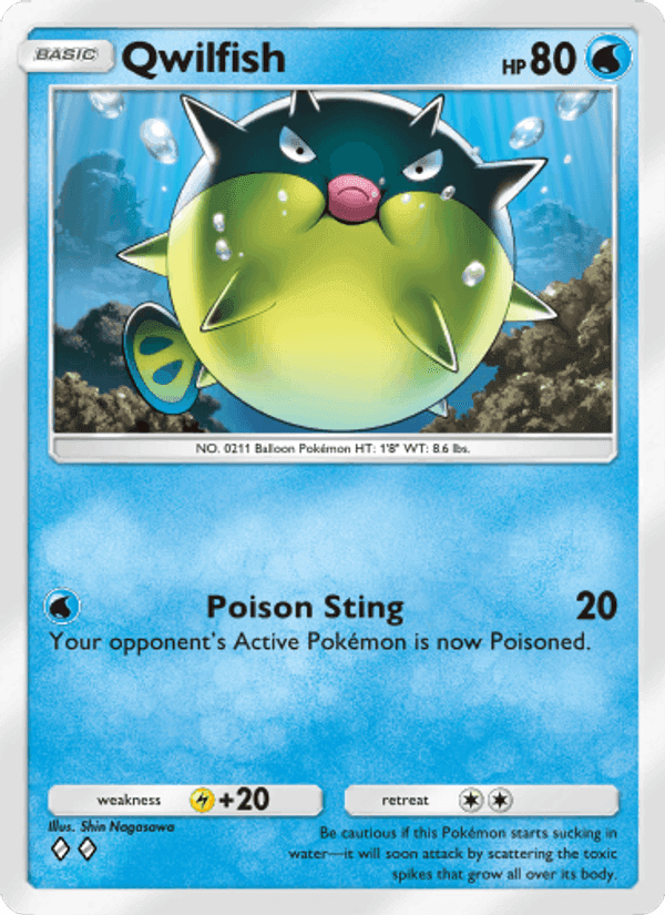 Carta Pokémon Qwilfish 053