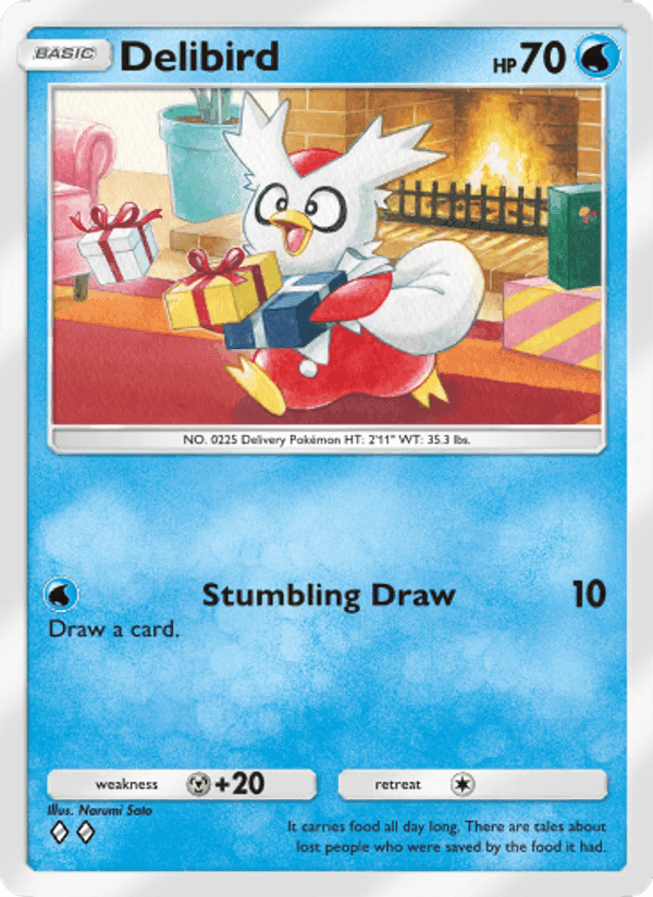 Carta Pokémon Delibird 057
