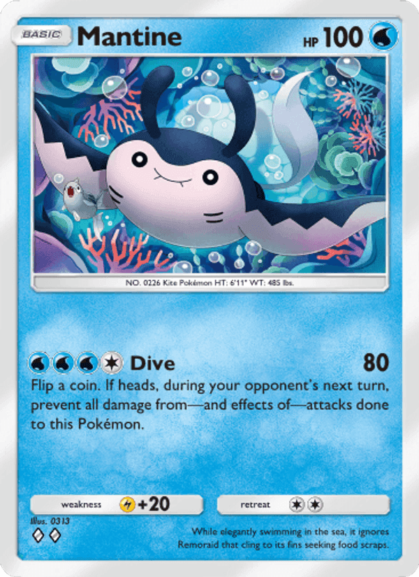 Carta Pokémon Mantine 058