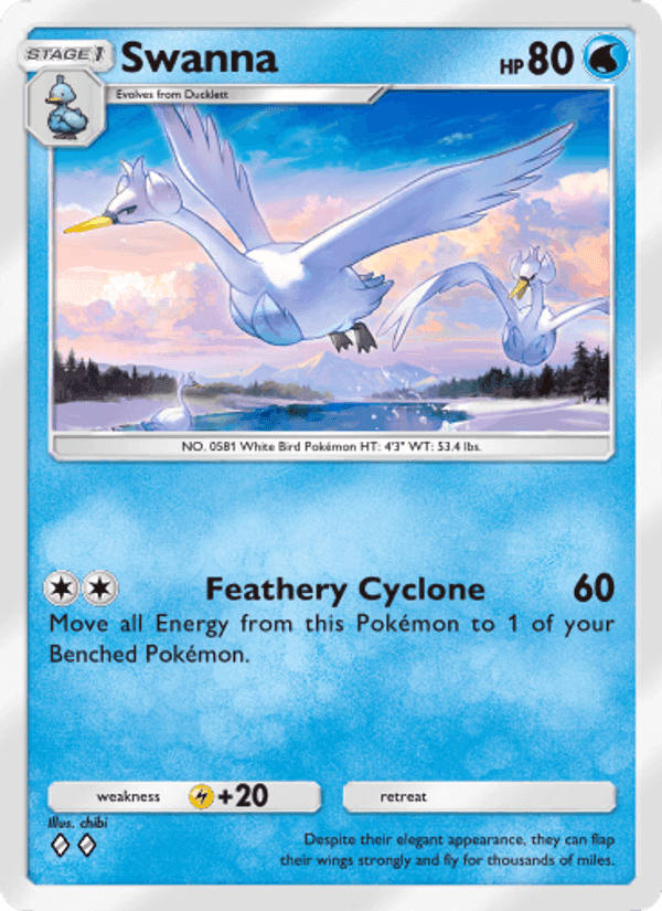 Carta Pokémon Swanna 063