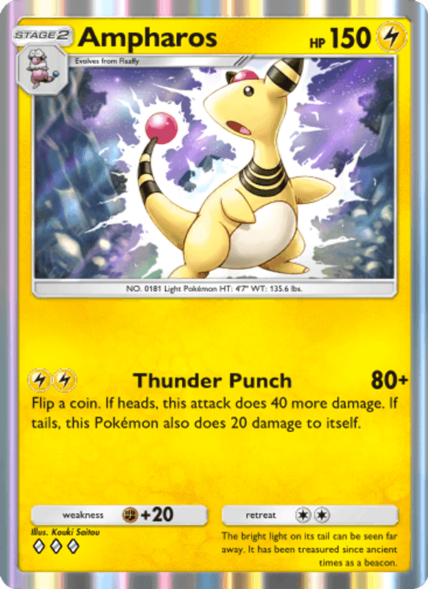Carta Pokémon Ampharos 069