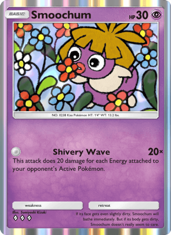 Carta Pokémon Smoochum 075