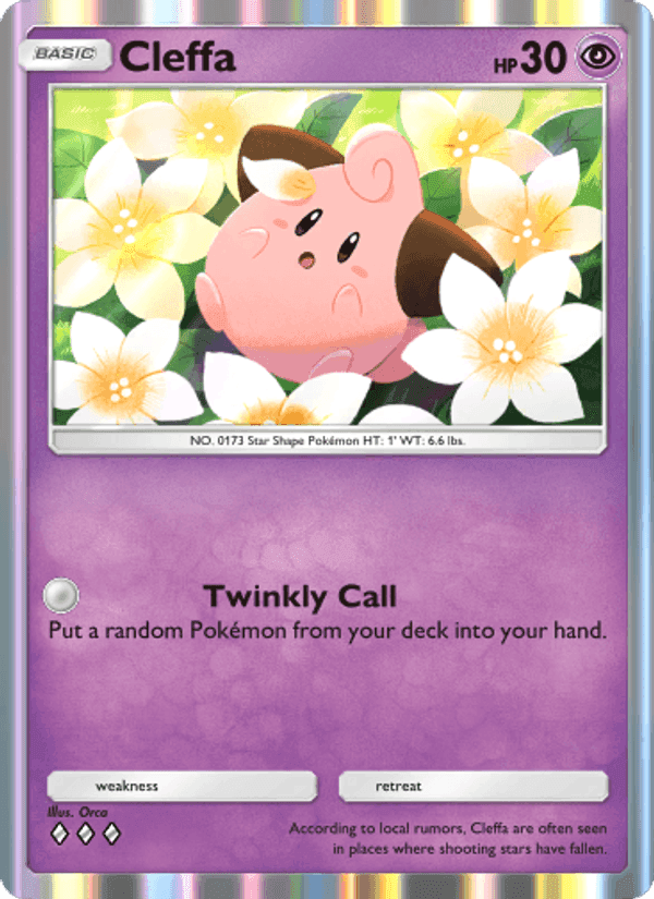 Carta Pokémon Cleffa 077