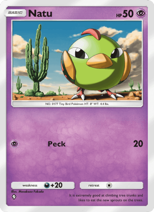 Carta Pokémon Natu 081