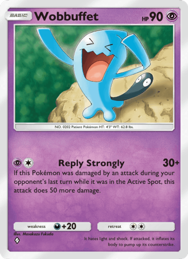 Carta Pokémon Wobbuffet 086 de A4
