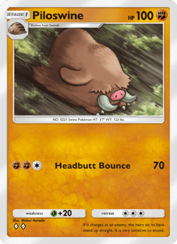 Carta Pokémon Piloswine 097