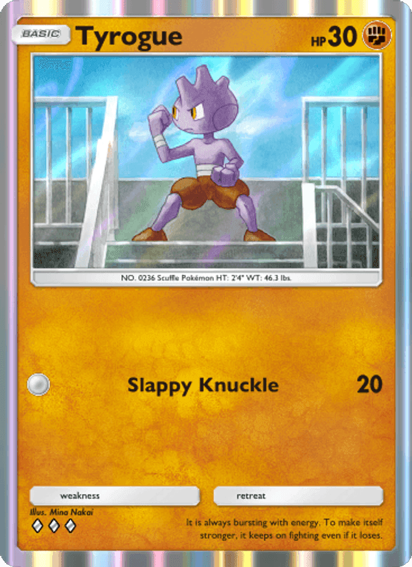 Carta Pokémon Tyrogue 101