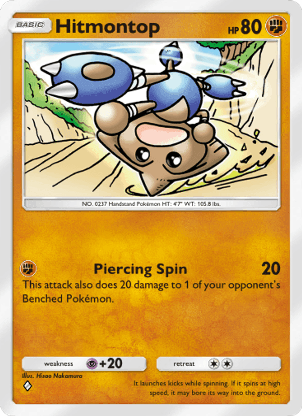 Carta Pokémon Hitmontop 102