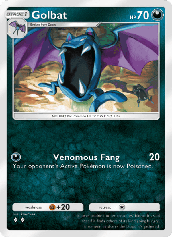 Carta Pokémon Golbat 108