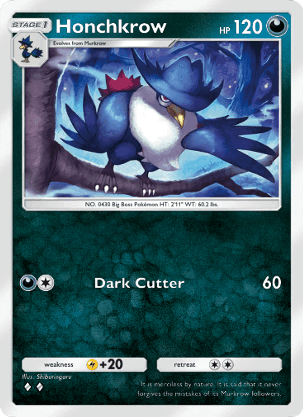 Carta Pokémon Honchkrow 114