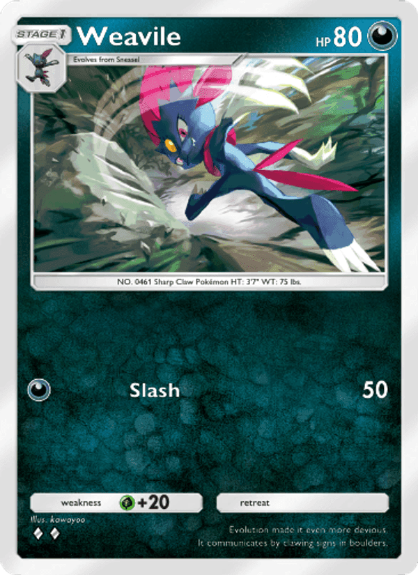 Carta Pokémon Weavile 116