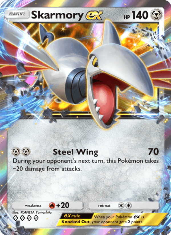 Carta Pokémon Skarmory ex 124
