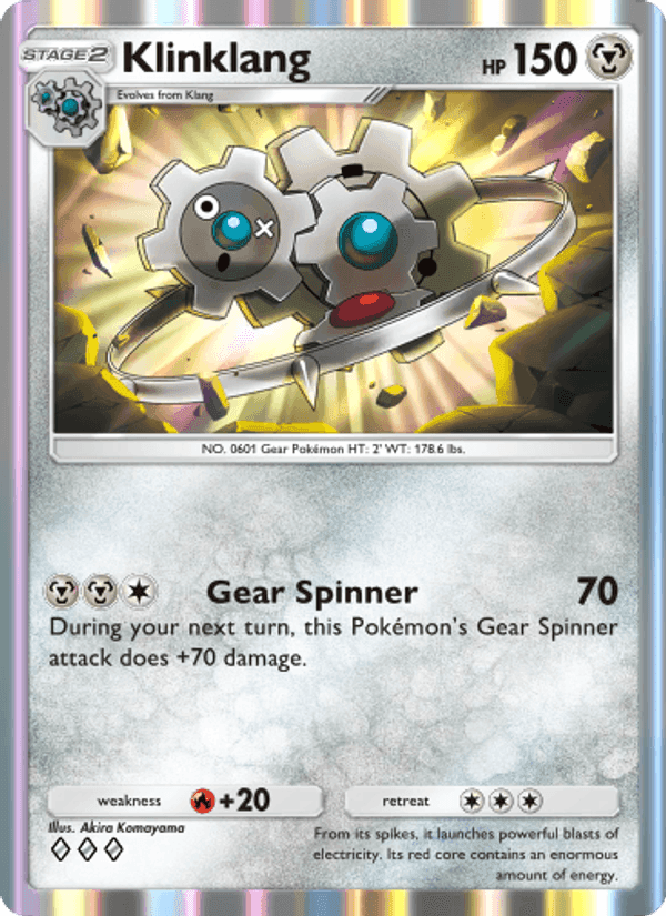 Carta Pokémon Klinklang 128