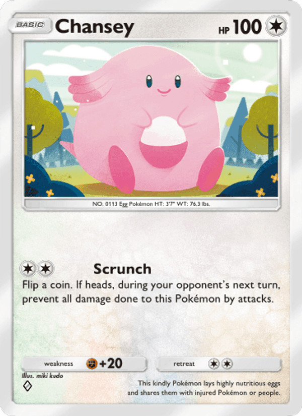 Carta Pokémon Chansey 131
