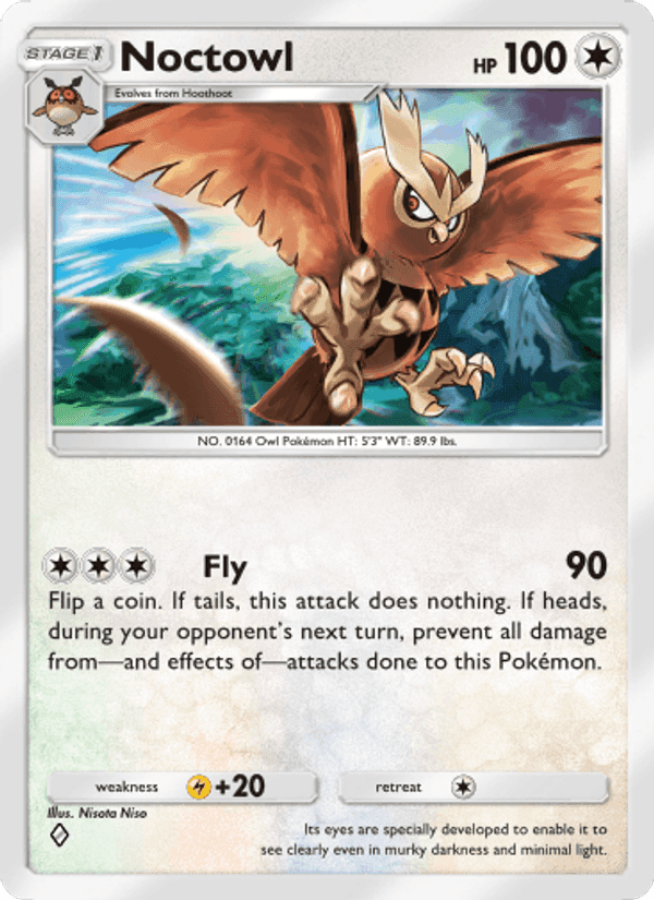 Carta Pokémon Noctowl 141