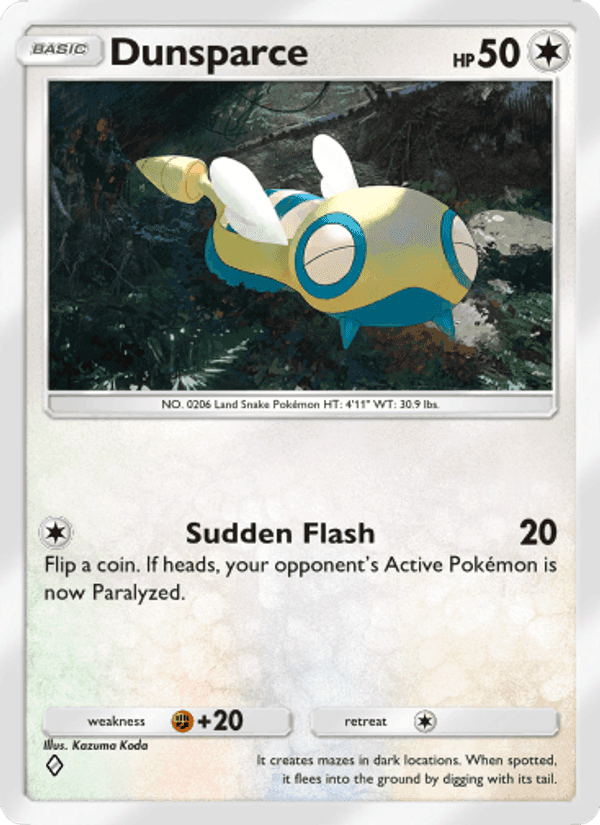 Carta Pokémon Dunsparce 144
