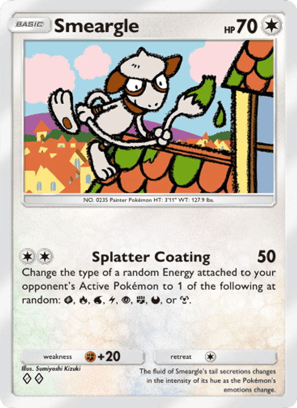 Carta Pokémon Smeargle 148