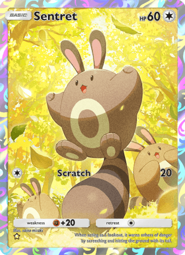 Carta Pokémon Sentret 181