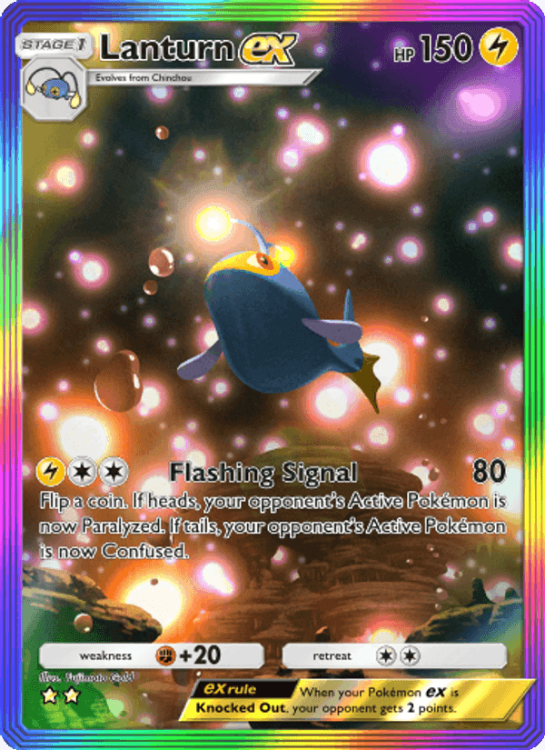 Carta Pokémon Lanturn ex 204