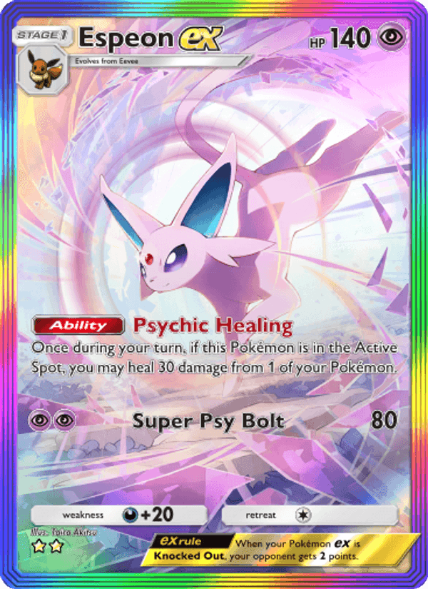 Carta Pokémon Espeon ex 205