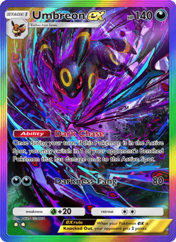 Carta Pokémon Umbreon ex 208