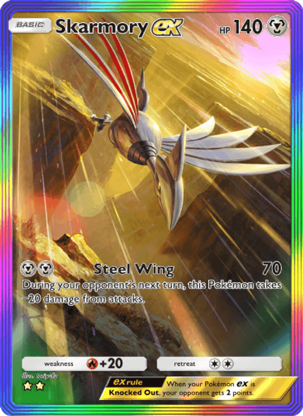 Carta Pokémon Skarmory ex 209