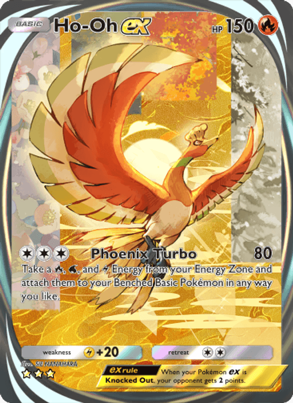 Carta Pokémon Ho-Oh ex 210