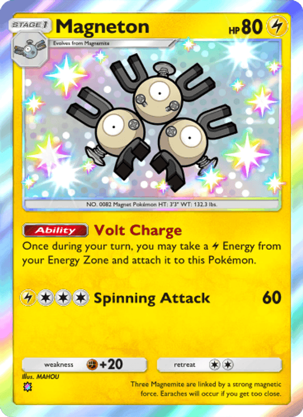 Carta Pokémon Magneton 218