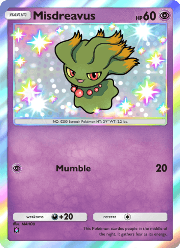 Carta Pokémon Misdreavus 220