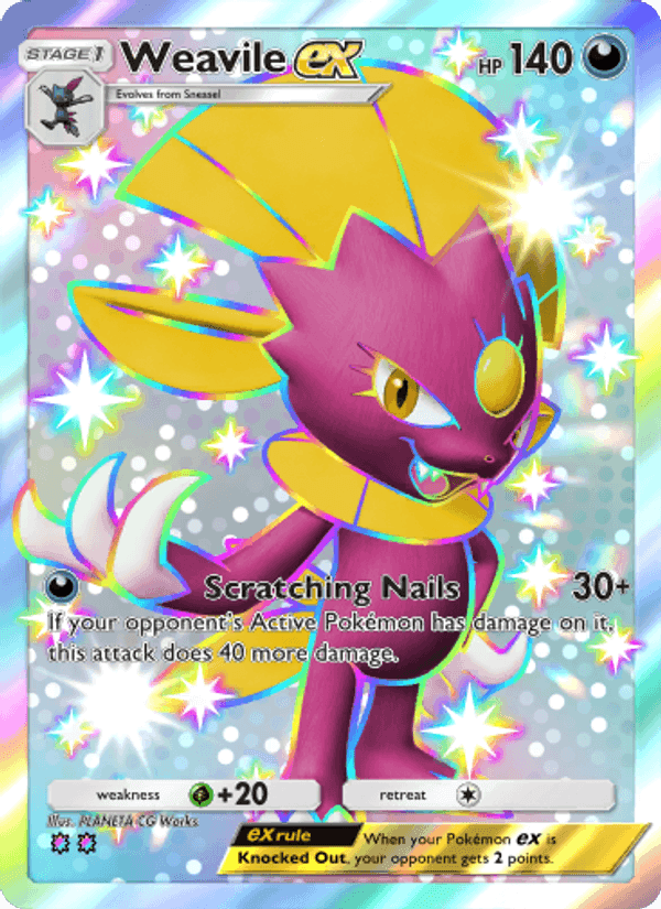Carta Pokémon Weavile ex 238